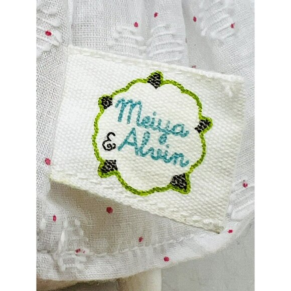 Meiya Alvin Mouse Plush Stuffed Toy Doll Rubber Head Eyelet Lace - Picture 4 of 6